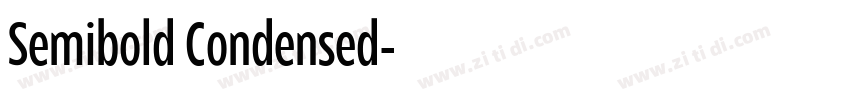 Semibold Condensed字体转换
